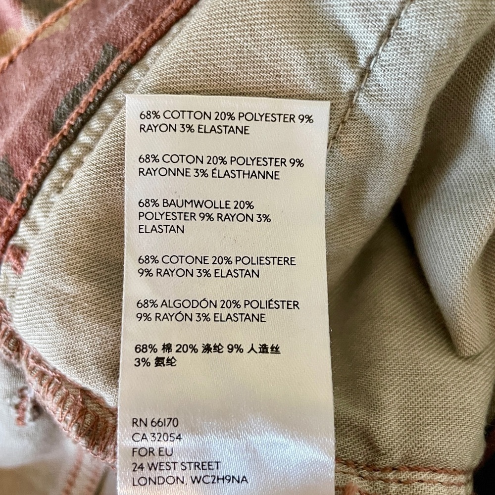 Anthropologie NWT 28 Pilcro and the Letterpress high rise slim floral jeans - Picture 8 of 8